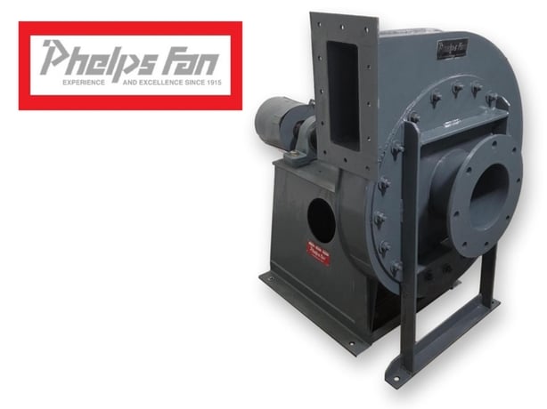 Phelps #PB-21X.42, Centrifugal Pressure Blower, 7.5" diameter Inlet, 4" x 9.375" Outlet, 10 HP, 1770 RPM - Image 1