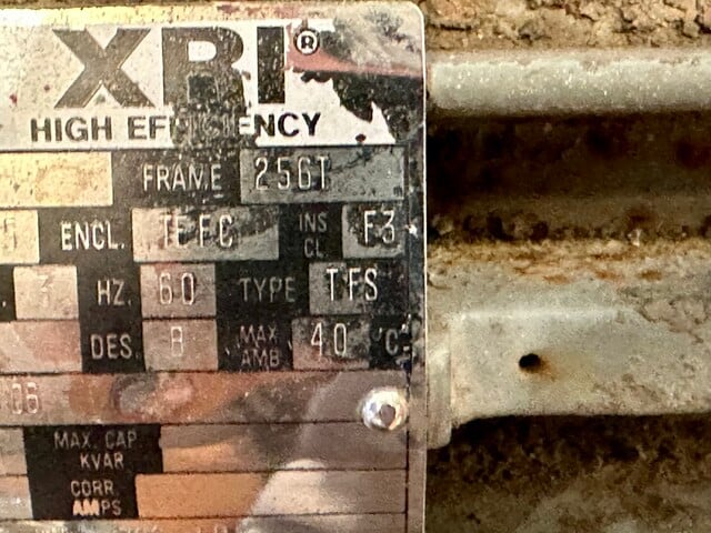 20 HP 3537 RPM Marathon #5VA-256TTFNA6501AAL, Electric Motor, Frame 256T, 3 Phase, 60 Hz, 23.4 Amps, 460 V - Image 9