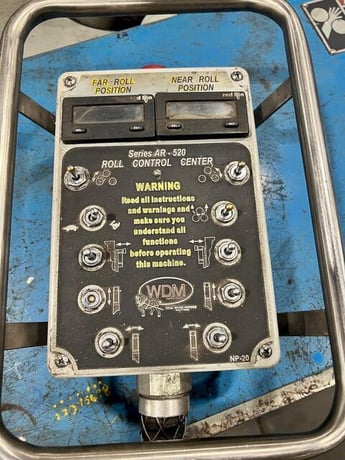 4" x 4" x 1/2" WDM #AR-41, hydraulic angle roll, 5" shaft diameter, AR-520 pendent control, 2010 - Image 5