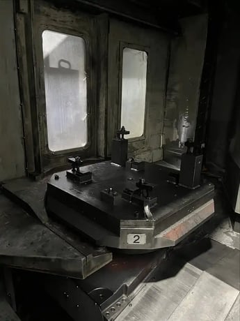 Hyundai Kia #HS-800, twin pallet CNC horizontal machining center, 41.3" X, 34.4" Y, 34.4" Z, 120 automatic - Image 4