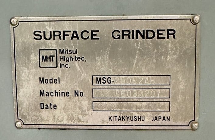 Mitsui High-Tec #MSG-250H2AH, reciprocating surface grinder - Image 8