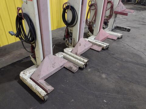 16000 lb. Stertil-Koni #ST-1072, heavy duty mobile column lift jack, 68-7/8" lift height, 143" rise height - Image 2