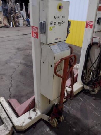 16000 lb. Stertil-Koni #ST-1072, heavy duty mobile column lift jack, 68-7/8" lift height, 143" rise height - Image 9