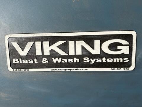 Viking #4812CT, Continuous Shot Blast Parts Cleaning System, 48" table, top & side PowerMax 950 blast wheels - Image 4