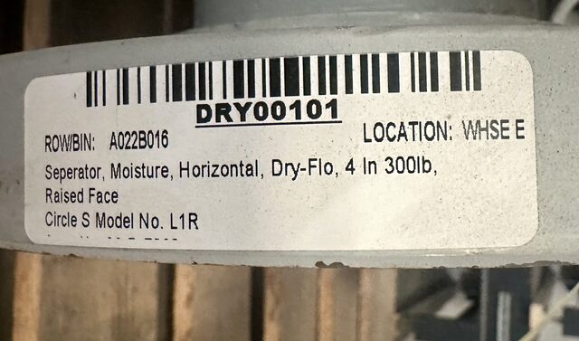 Dry-Flow #L1R, Moisture Steam / Air/Water Separator Dryer, carbon steel, 4" Pipe, 200 psi @ 400 F, 2008 - Image 4