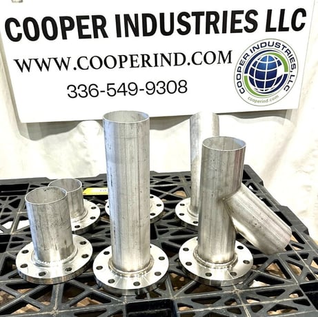 Stainless Weld on Pipe Fittings w/Stub Ends, 150 lb. Flange, 4" diameter, 4" Stubs, 6 Qty. - Image 4