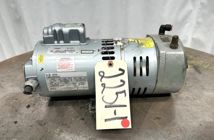 Gast #1023-V131Q-G608X, Compressor/Vacuum Pump, 3/4 HP, 1725 RPM, 100-115/208-230 V - Image 1