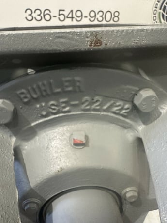 8" Buhler, Rotary Airlock, Carbon Steel, 8" x 8" Inlet w/10" x 10" Flange, 3" I.D. Blow Through Outlet, 13" H - Image 6