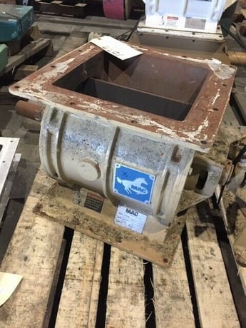 12" MAC #MD-75, Rotary Air Lock Feeder Valve, No Drive, Carbon Steel/Cast Iron - Image 3