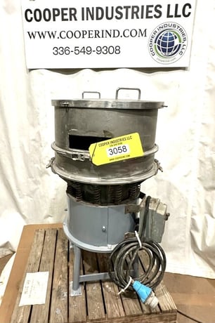 24" Sweco #S24S412, Round Screener Sifter, Stainless, 4" H Bottom & 9" H Second Rings, 6" diameter Outlet - Image 1