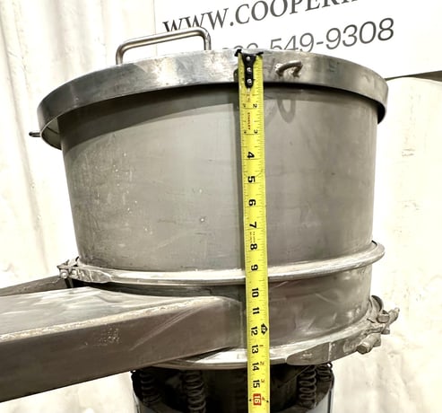 24" Sweco #S24S412, Round Screener Sifter, Stainless, 4" H Bottom & 9" H Second Rings, 6" diameter Outlet - Image 10