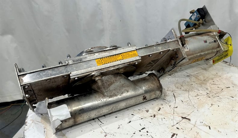 6" Salina Vortex #FA06-WS1-P-X, Knife Gate, Stainless, 4" diameter Pneumatic Conveying Adapter Outlet, 250 psi - Image 3