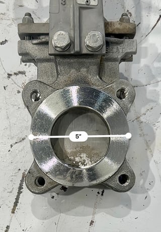 3" ITT Fabri-Valve, Knife Gate, 3" diameter Inlet w/5" diameter Flange, 2" Face to Face - Image 4