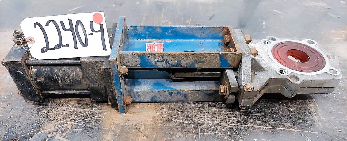 2" Newcon, Pneumatic Knife Gate, 150 psi, 200 F max - Image 3