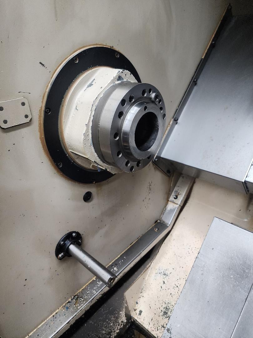 Hardinge #Conquest-T42, CNC lathe, 16" C collet chuck, 12 turret, Fanuc 18T, tailstock, 1995 - Image 3