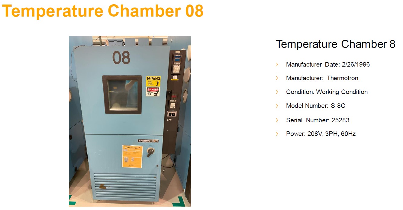 24" width x 24" D x 24" H Thermotron #S-8C, environmental chamber, 8 cu.ft., -68° to 177° - Image 6