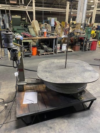 Coilmate #Wiremate, powered wire payoff, 3500 lb. capacity, 42" dia coil od, 125 FPM, 1993 - Image 3