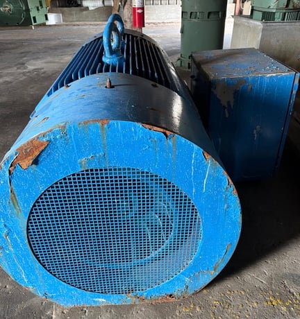 500 HP 1190 RPM Toshiba, Frame 5810UZ, TEFC, Ball, 460 Volts, Offered electrically OK or Rebuilt with Warranty - Image 4