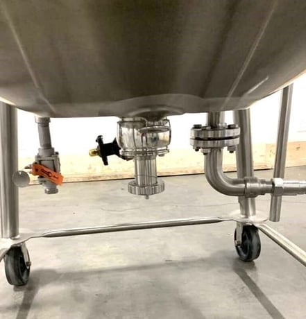 100 gallon Feldmeier, sanitary Stainless Steel jacketed reactor / fermenter w/ mixer, 150 psi @ 350°F - Image 5