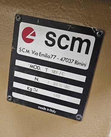 SCM #T-120/C, heavy duty shaper, 5.5 HP, 6.3 amps, 41" x 35" table, 1-1/4" spindle, 5 speed - Image 3