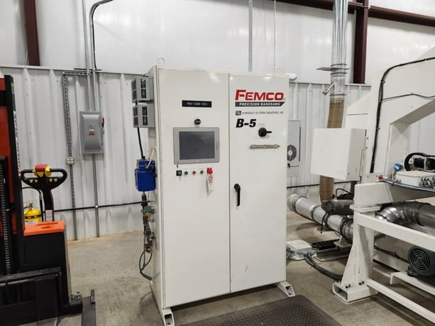 Femco #B-5 Saw Ferry Industries precision CNC band saw, Proface CNC touchscreen interface, 2016 - Image 9