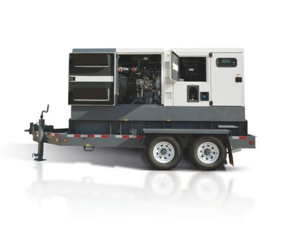 100/125 KW Atlas Copco #QAS125-MVT, diesel trailer generator, John Deere, 4 cyl, T4F, liquid-cooled, sound - Image 2