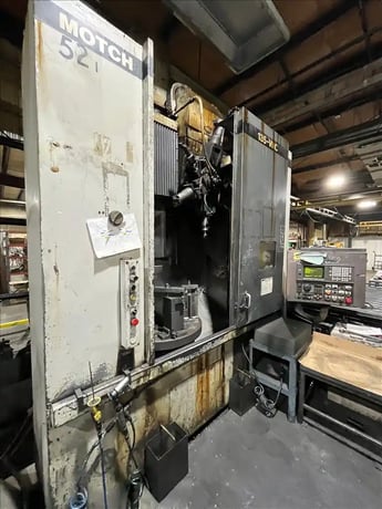 Motch & Merryweather #135VNC, CNC vertical turret lathe, GE Fanuc 18T, 30" chuck, 35" swing, chip conveyor - Image 1