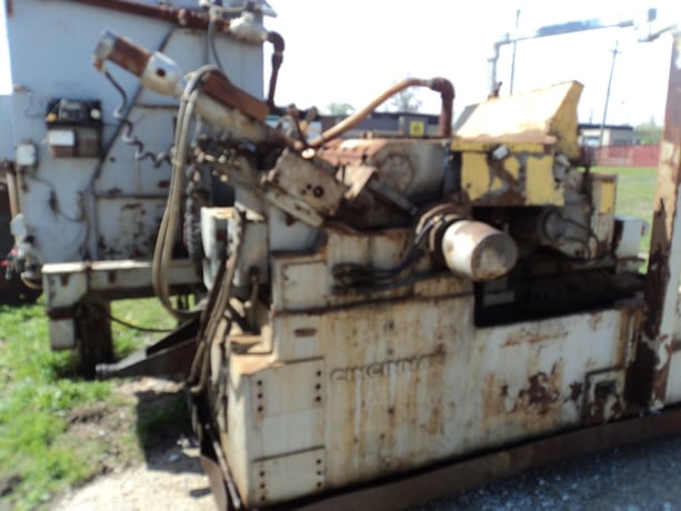 Cincinnati No. 340-20 Mdl. DE, twin grip centerless grinder, 6" diameter work capacity, 3" diameter work rest - Image 1