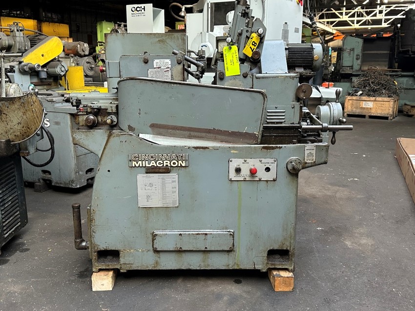 Cincinnati No. 107-4, centerless grinder, 4" Infeed work rest, 16" diameter & 9" diameter wheels capacity - Image 1