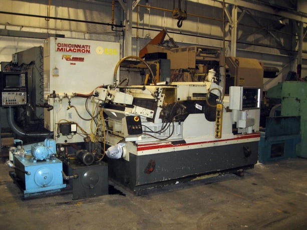 Cincinnati No. 350-20 Mdl. RK, twin grip centerless grinder, 6" diameter work capacity, 24" diameter & 14" - Image 1