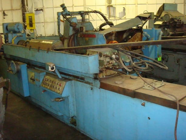 10" x 96" Cincinnati #380, plain hydraulic cylindrical grinder, 30" x 6" x 20" grinding wheel, 3.625" - Image 1