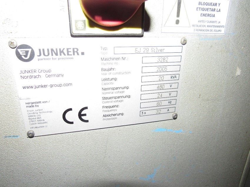 11.4" x 31" Junker #EJ29-Silver, CNC universal grinder, 11"-16" diameter x 2" width grinding wheel, 6" H of - Image 5