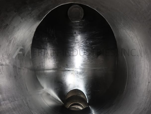50 cu.ft. Patterson, 304 Stainless Steel, twin shell mixer, (2) 17-1/2" bolt down manways with tri-camp, 12" - Image 2