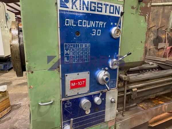 30" x 120" Kingston #HK3000, hollow spindle lathe, 20.75" swing over cross slide, 12" spindle bore - Image 4