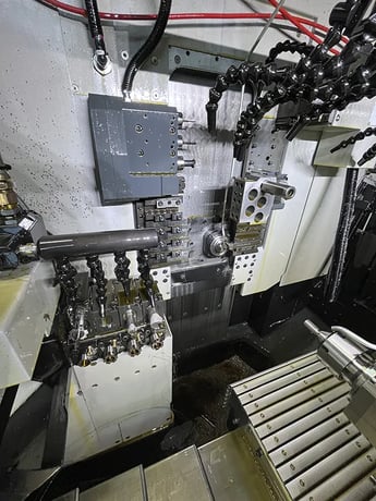 Tornos #GT-26/6, swiss lathe, .97"bar, 10k RPM, 8 turret, 12' Imeca barfeed, mist collectors, 2019 - Image 4