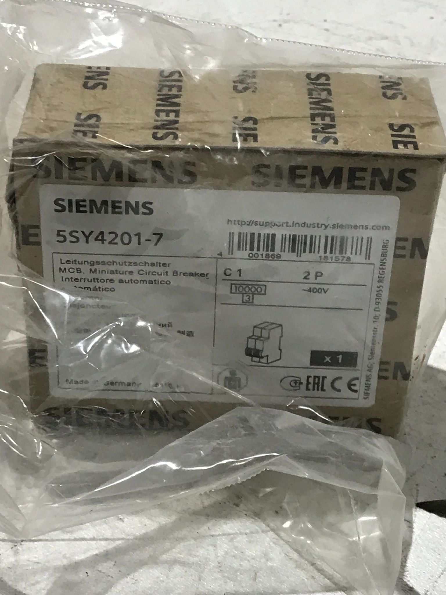 Siemens, 5SY4201-7, circuit breaker, new - Image 2