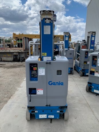 350 lb. Genie Industries #GR-20 Runabout, scissor lift, electric, 20' platform height, 2013 - Image 8