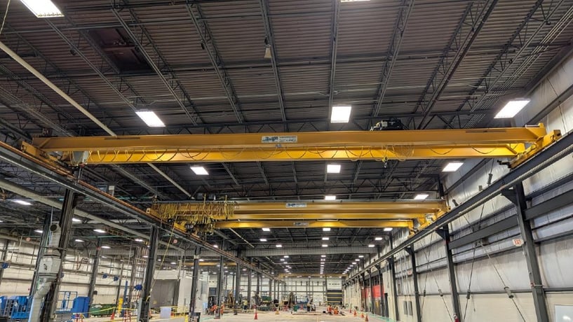 3 Ton, R & M, 54' 6" span, 31' lift, class D, radio control, VFD bridge/trolley, 2019 [#2580] - Image 1