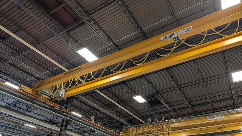 3 Ton, R & M, 54' 6" span, 31' lift, class D, radio control, VFD bridge/trolley, 2019 [#2580] - Image 4