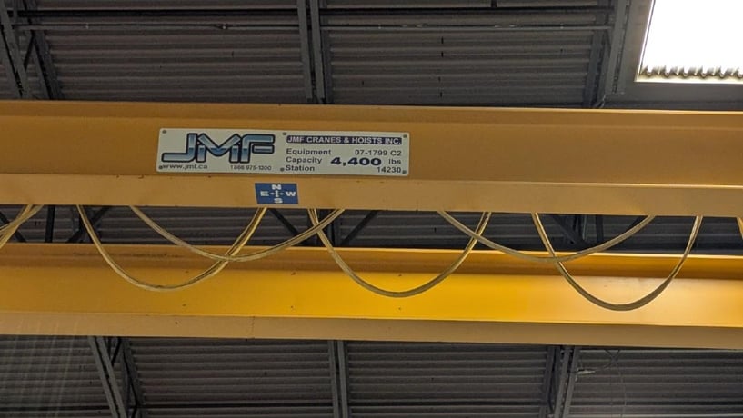 3 Ton, R & M, 54' 6" span, 31' lift, class D, radio control, VFD bridge/trolley, 2019 [#2580] - Image 5