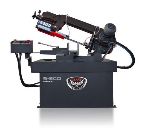 12" x 9" or 13.7" x 12.6" RMT S-ECO #PDM-9-12 / #PDM-12-13, manual horizontal miter bandsaw, pivot double - Image 1