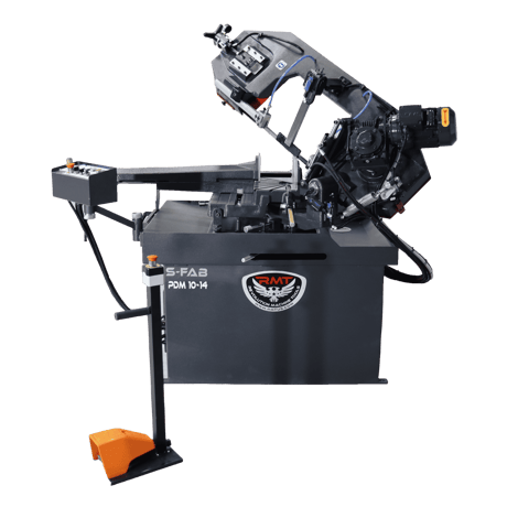 10" x 12.5" RMT #S-FAB-PDM-10-14, semi automatic horizl bandsaw, pivot single miter, 328 FPM, 125" x 1" - Image 1