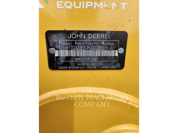 Deere & Co 323E, Skid Steer Loader, 1969 hours, S/N: 1T0323EKJHJ313865, 2017 - Image 6