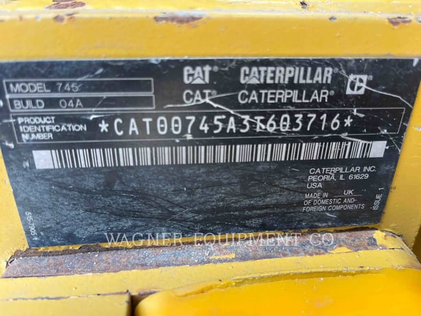 Caterpillar 74504, Articulated Truck, 5695 hours, S/N: 3T603716, 2022 - Image 6