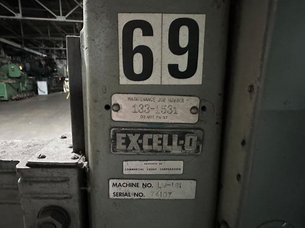 Ex-Cell-O #74-A, center lapping Machine, 10" diameter x 36" L work Size, 15/16" centers, 1" diameter lapping - Image 3