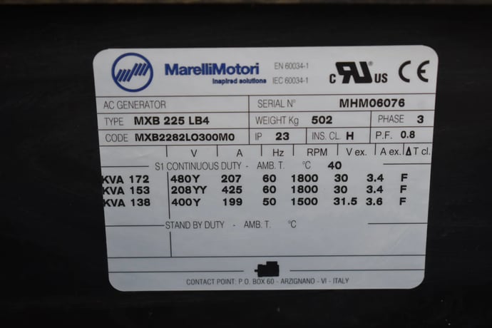 124 KW Daewoo Doosan #QSB5-Q12, diesel industrial generator, voltage selector switch, 2019 - Image 6