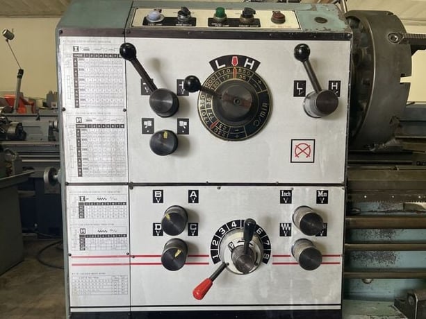 Acra Turn #LS-600, Lathe, removable gap, 24" swing, 14" swing over cross slide, 12-speed spindle, 23-1500 - Image 2
