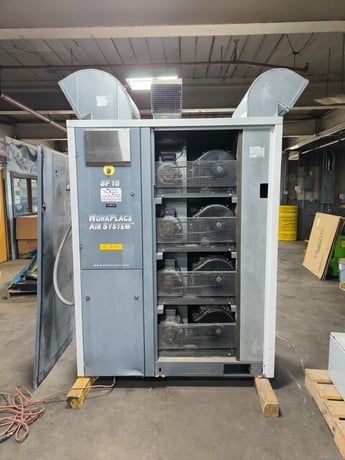 49 cfm, 145 psi, Atlas Copco #SF15, Oil Free Air Compressor, 10 bar, 14.8 kW, 20 Hp, 3505 RPM, 2012 - Image 3