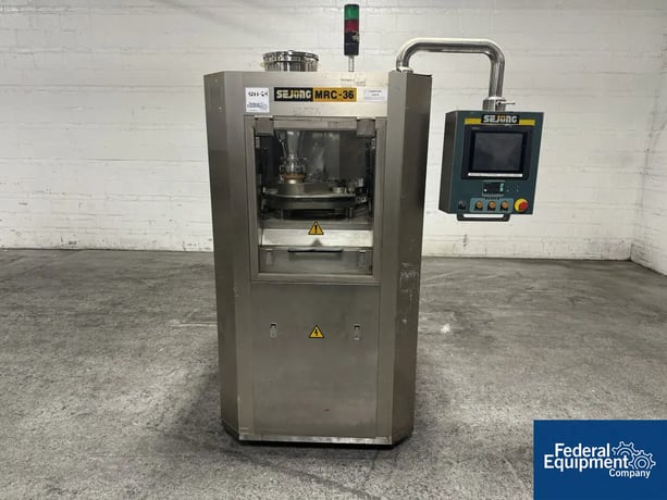 Sejong #MRC-36N, Rotary Tablet Press, 36 Station, 16mm max diameter, 18mm max fill, 216K TPH, B-tooled - Image 1