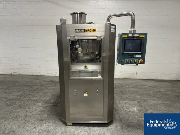 Sejong #RC-36, Rotary Tablet Press, 36 Station, 16mm max diameter, 18mm max fill, 216K TPH, B-tooled, 2002 - Image 1